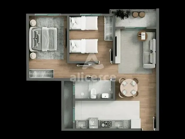 Imagem 3: Apartamento À Venda com 2 Quartos 1 Suíte, 66,62M² em Centro Biguaçu