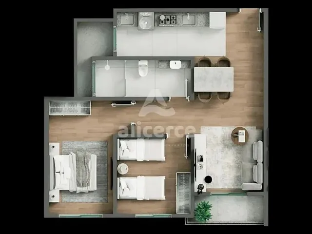 Imagem 6: Apartamento À Venda com 2 Quartos 1 Suíte, 66,62M² em Centro Biguaçu