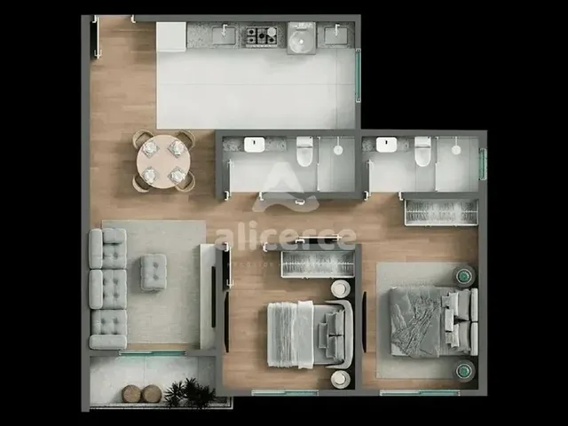 Imagem 7: Apartamento À Venda com 2 Quartos 1 Suíte, 66,62M² em Centro Biguaçu