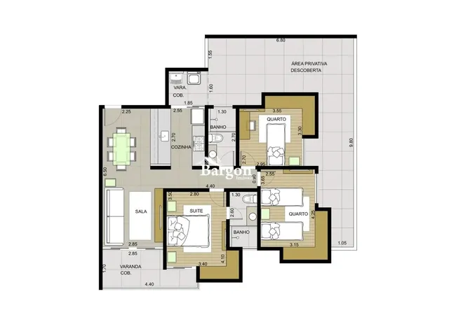 Imagem: Apartamento Garden com 2 Ou 3 Quartos À