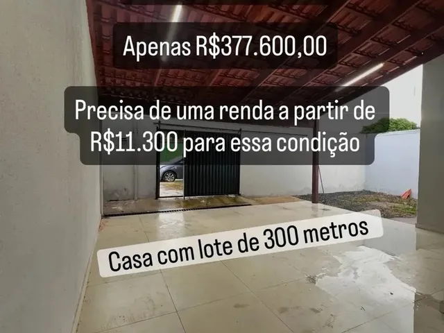 Imagem: Casa com Lote de 300 Metros com Entrada