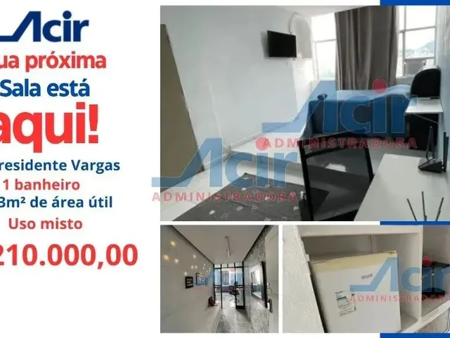 Imagem: Sala para Venda, 33M² por R$ 200.000,00