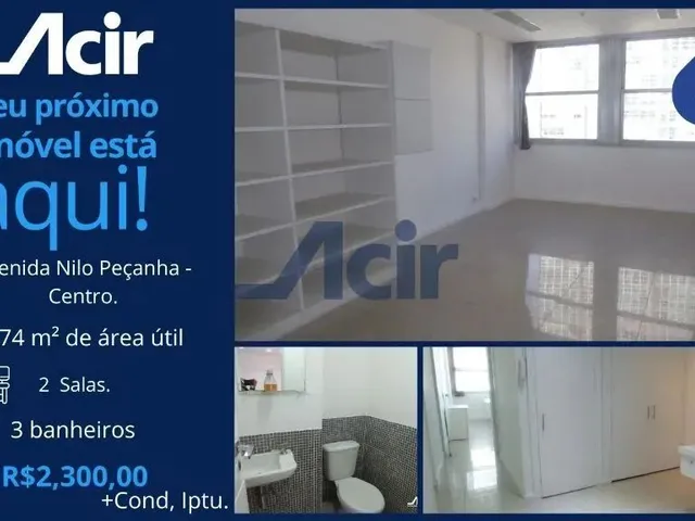Imagem: Sala para Alugar por R$ 2.300,00/Mês Ou