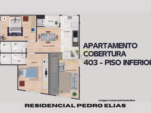 Imagem 3: Apartamentos 2 e 3 Quartos com Suíte em Construção a Venda no Centro de Pinhais