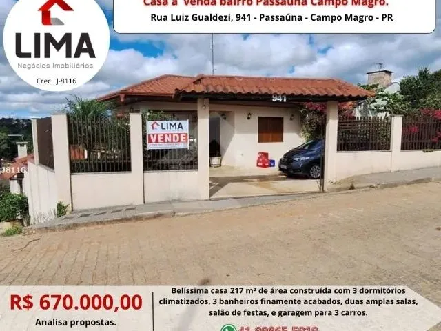 Imagem: Casa Alvenaria 217M² a Venda no Bairro