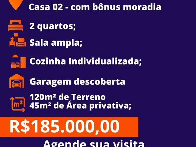 Imagem 4: Casa em Condomínio Á Venda com 2 Quartos, Bônus Moradia no Vida Nova em Campo Grande