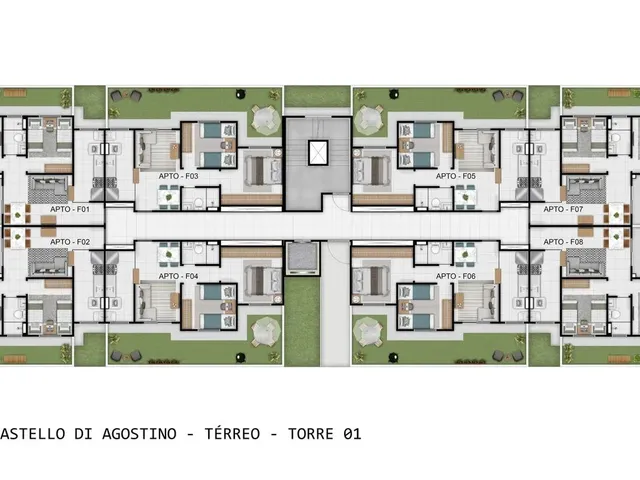 Imagem 7: Apto na Planta, Empreendimento: Castello Di Lorenzo, Campo Grande - Ms