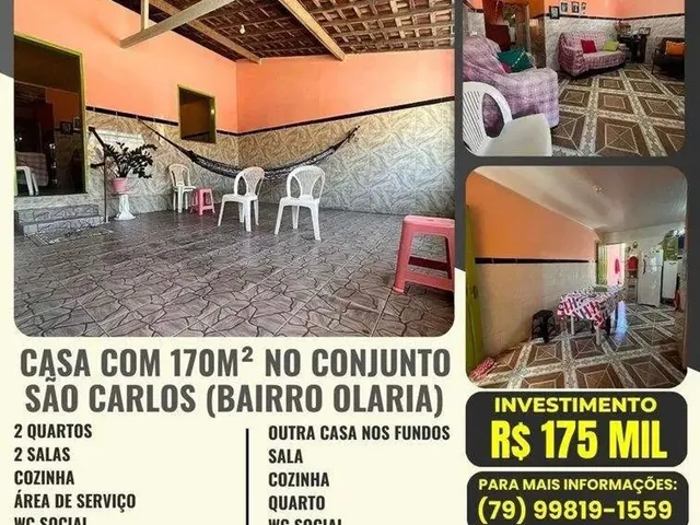 Imagem: Casa À Venda em Rua Pública, Olaria, Aracaju