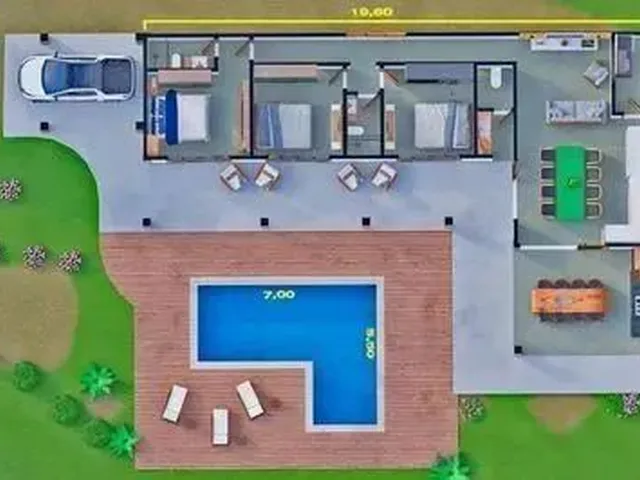 Imagem 8: Lote + Casa + Piscina no Condomínio Construa Sem Dor de Cabeça!