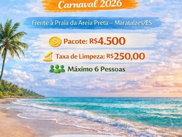 Imagem 2: Casa para Temporada de Frente para o Mar - Marataizes Es