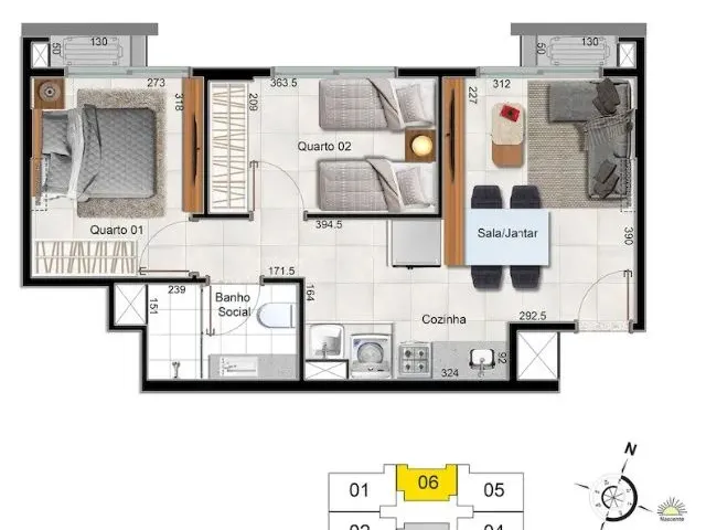 Imagem 12: Ry. Apartamento 3 Qtos na Samambaia Norte - Entrada Facilitada - Sinal 54.196,57