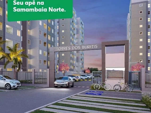 Imagem 3: Ca - Apartamentos 02 Quartos com Varanda Samambaia Torres Buritis - Sinal Mil Reais