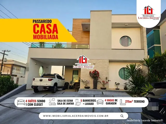 Imagem 1: Casa no Passaredo de Esquina Mobiliada com 4 Suítes Sendo Uma com Closet