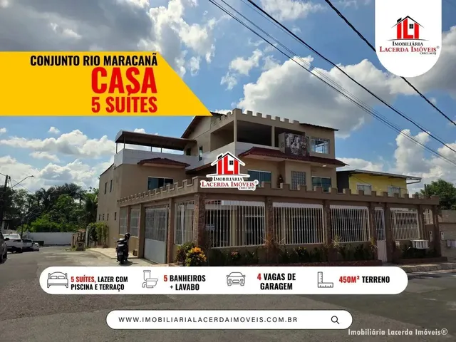 Imagem 1: Casa Triplex no Rio Maracanã com 5 Suítes/ Terraço Coberto com Espaço para Academia