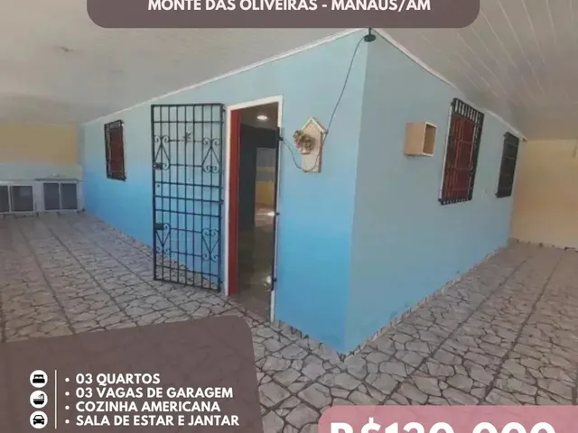 Imagem: Casa com 03 Quartos no Monte das Oliveiras