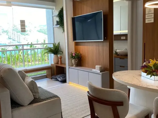 Imagem: O apartamento possui 2 Dormitórios, 1 Banheiro, 1 Vaga na