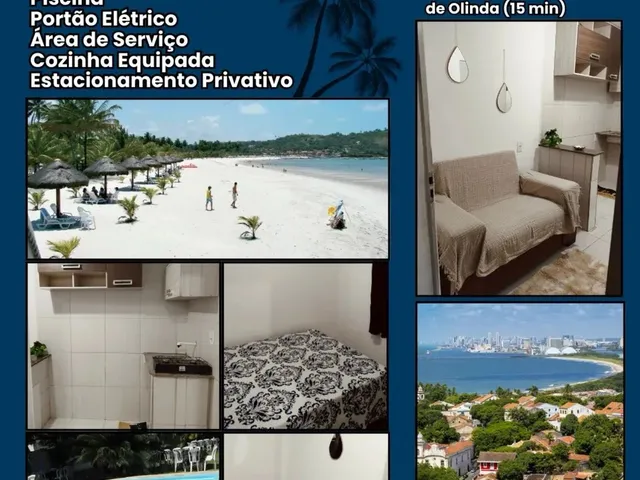Imagem: Flat Mobiliado com Piscina no Janga
