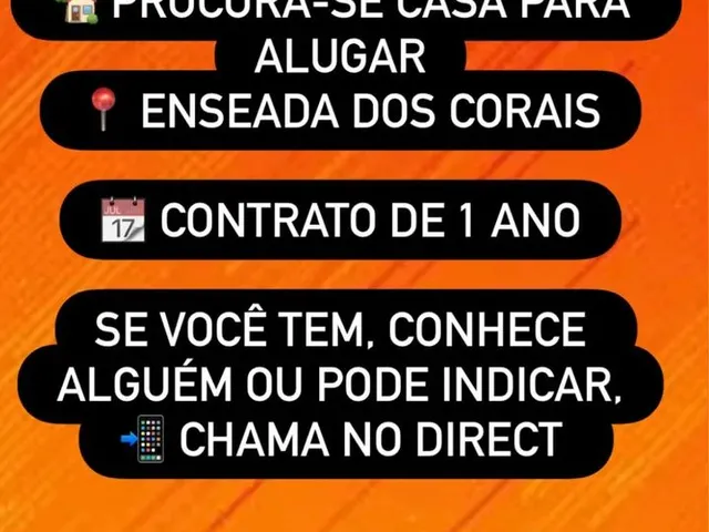 Imagem: Procura-Se Casa pra Alugar Anual