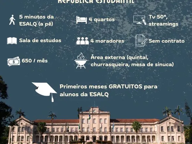 Imagem: Moradia Estudantil Esalq (Masculino