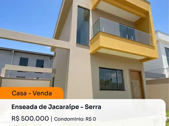 Imagem: Casa Duplex 3 Quartos com Suite no Bairro