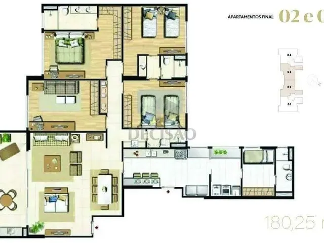 Imagem 2: Apartamento 4 Quartos À Venda, 4 Quartos, 1 Suíte, 3 Vagas, Vila da Serra - Nova Lima/Mg