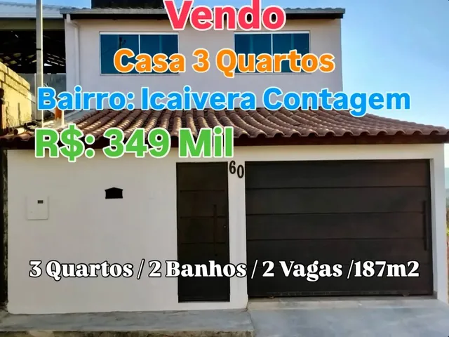 Imagem: Vendo Ótima Casa no Icaivera Contagem