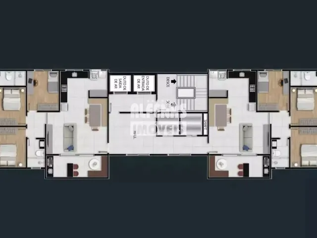 Imagem 5: Apartamento a Venda, 03 Quartos, 01 Suíte, 02 Vagas, Centro - Contagem/Mg (Lançamento