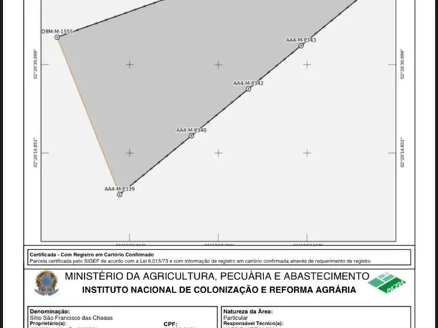 Imagem 5: Fazenda com Título Definitivo e Matrícula