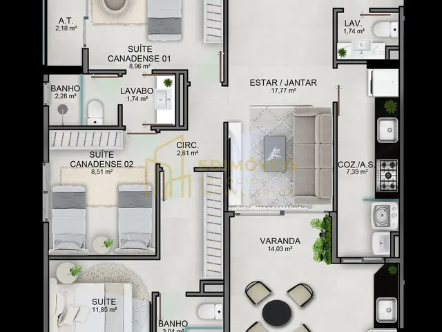 Imagem 13: Viva com Sofisticação em Jardim Camburi Apartamento Pronto para Morar!