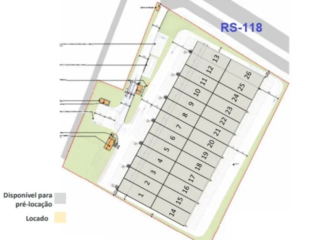 Imagem 3: Módulo em Condomínio logístico para alugar no RS, Gravataí, junto a RS 118, junto a