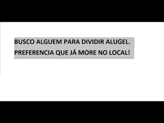 Imagem: Procuro Alguém para Dividir Ap
