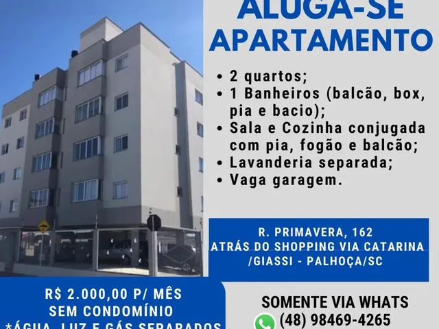Imagem: Apto Atrás do Via Catarina no Pagani Sem