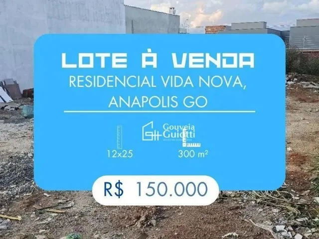 Imagem: Lote À Venda no Vida Nova - Anapolis Go