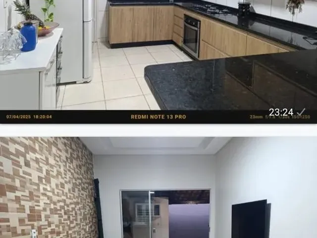 Imagem: Casa com Sala, Cozinha Americana, 2 Quartos