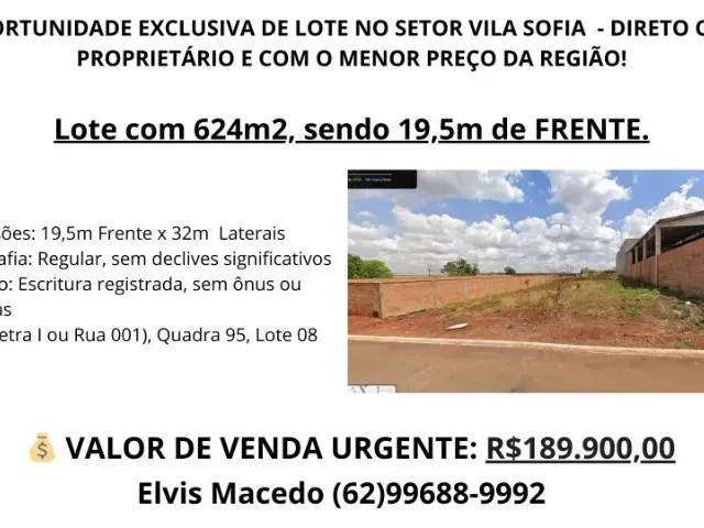Imagem 2: Urgente: Excelente Lote 624M2 Vila Sofia - Fundo Javel - Direto com Proprietário