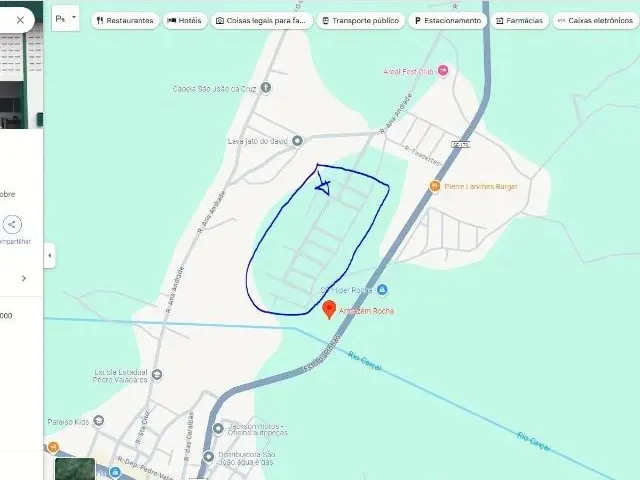 Imagem: O terreno possui 160m² de Área e está localizado em