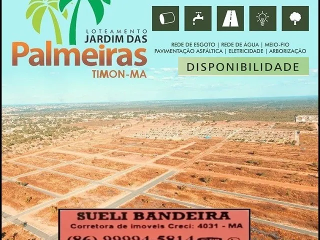Imagem: Loteamento Jardim das Palmeiras - Timon/Ma