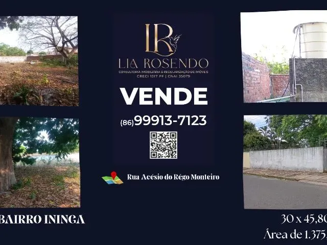Imagem 2: Terreno no Bairro Ininga, Proximo a Ufpi, com 1.375,00 M²