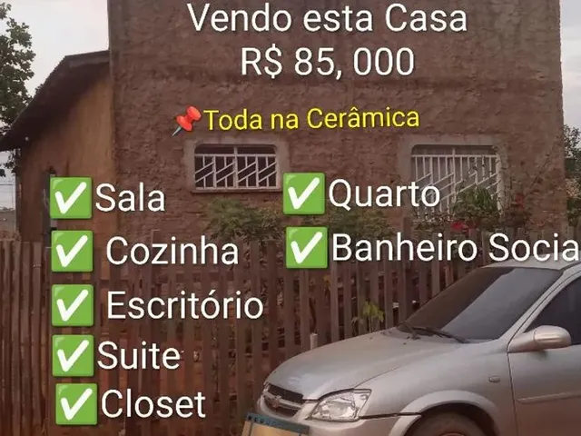 Imagem: Vendo Casa R$ 85,000