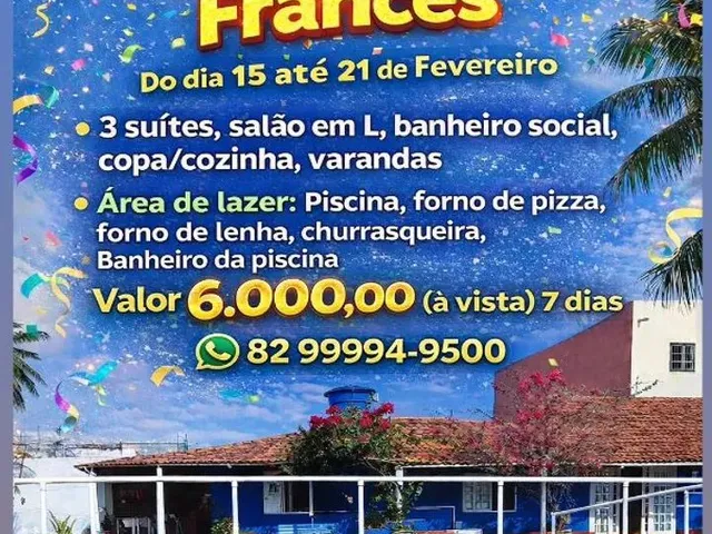 Imagem: Carnaval Praia do Francês - Temporada