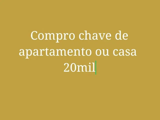 Imagem: Compro Chave de Casa Ou Apartamento