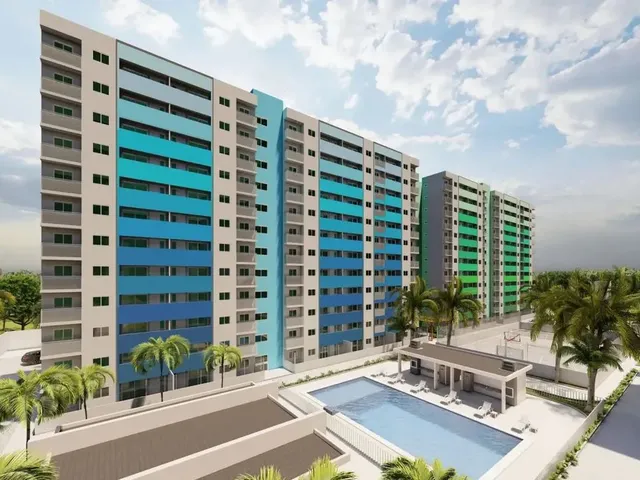 Imagem: O apartamento possui 2 Dormitórios, 1 Banheiro, 1 Vaga na