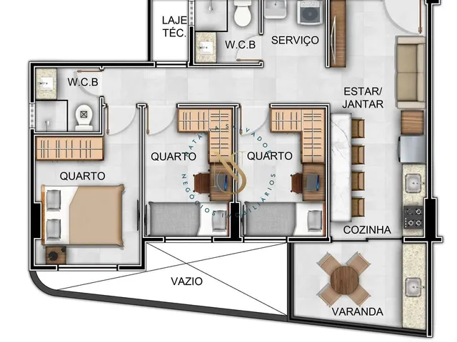 Imagem 6: Oceano Residence - 3 Quartos com Varanda e Vista para o Mar
