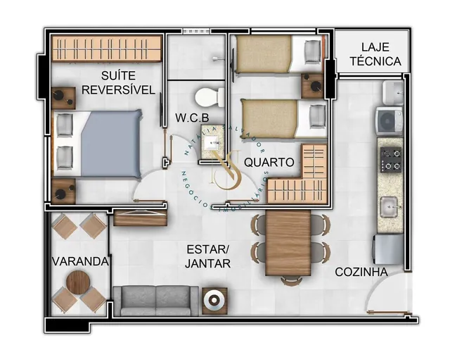Imagem 6: Oceano Residence - 2 Quartos com Varanda e Vista para o Mar