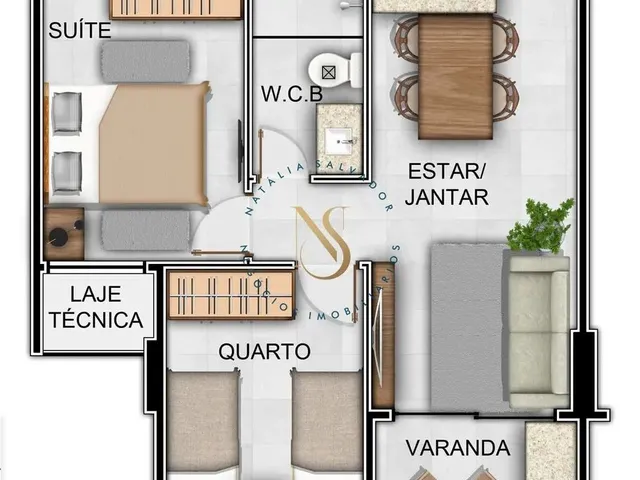 Imagem 10: Oceano Residence - 2 Quartos com Varanda e Vista para o Mar
