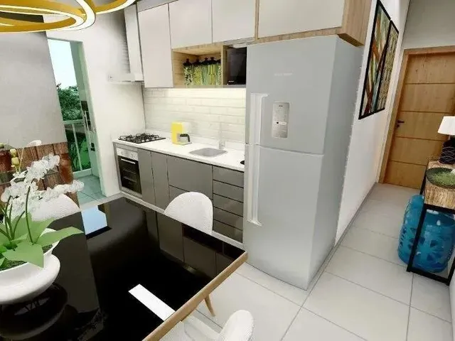 Imagem: O apartamento possui 2 Dormitórios, 1 Banheiro, 1 Vaga na