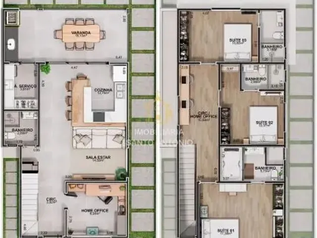 Imagem 10: Casa Nova com 3 Suítes em Santo Antonio de Lisboa