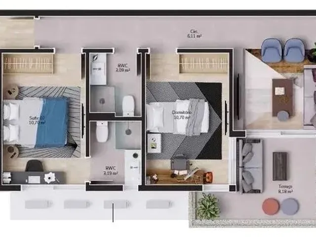 Imagem 9: Apartamento 2 Dormitórios para Venda em Florianópolis - Sc