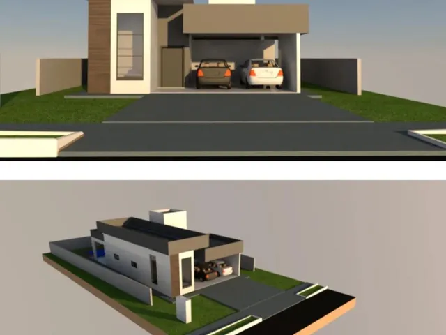 Imagem: A casa em condomínio possui 3 Dormitórios, 3 Suítes, 4