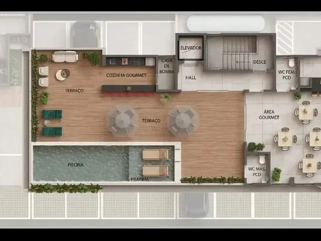 Imagem 6: Apartamento 3 Quartos em Intermares